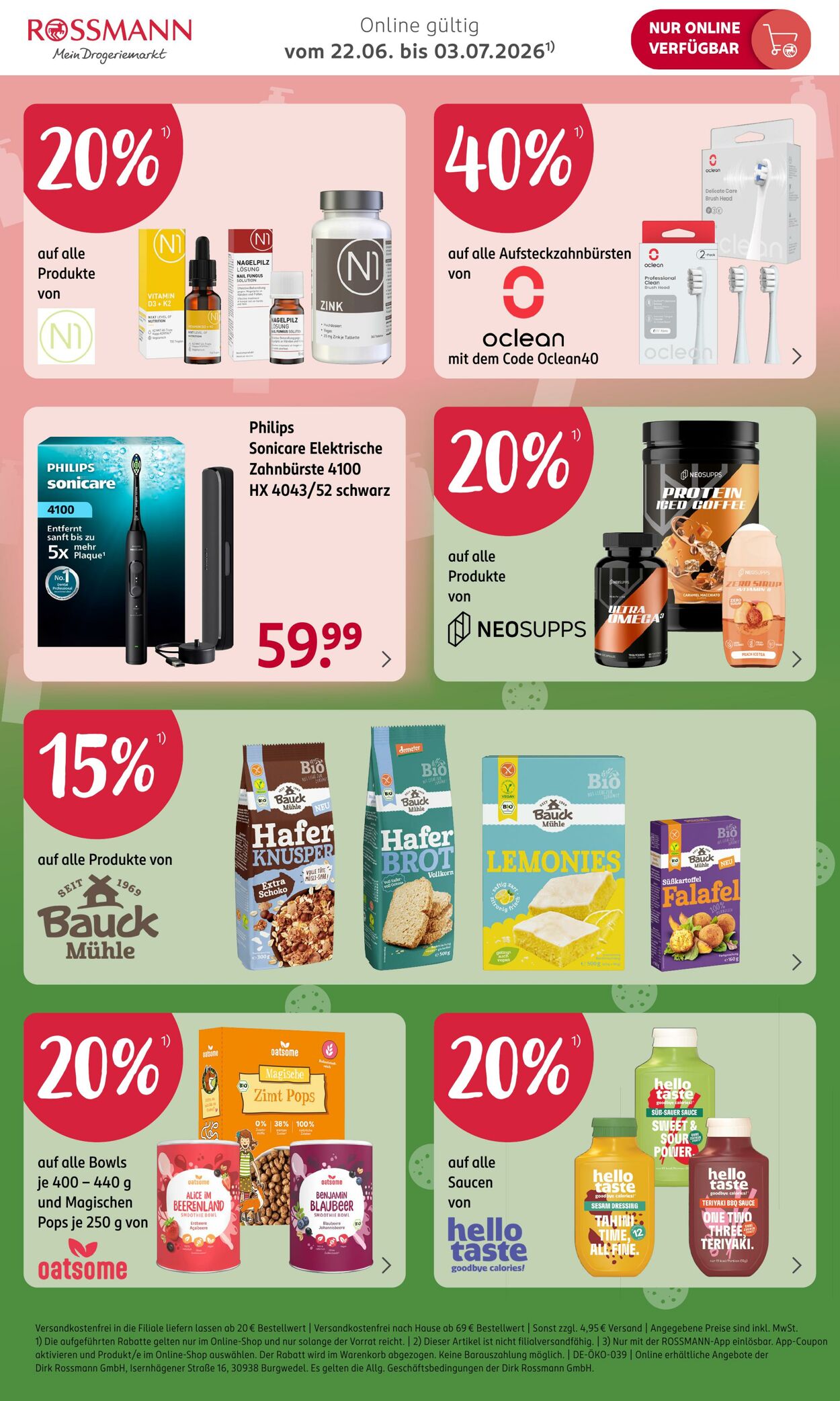 Prospekt Rossmann 22.06.2026 - 27.06.2026