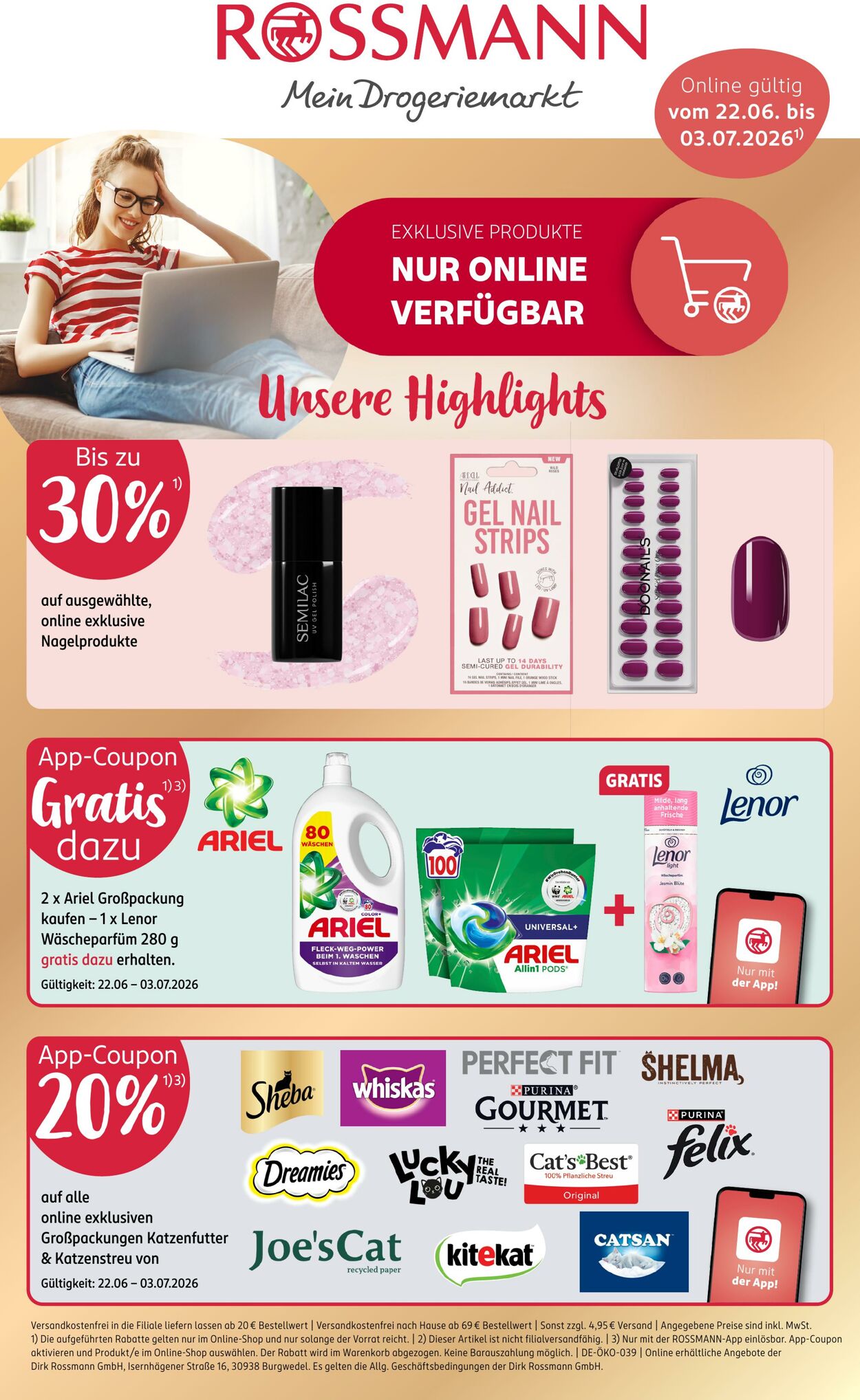 Prospekt Rossmann - Jetzt den ROSSMANN App Angebote Blätterkatalog entdecken | rossmann.de 22 Jun, 2026 - 27 Jun, 2026