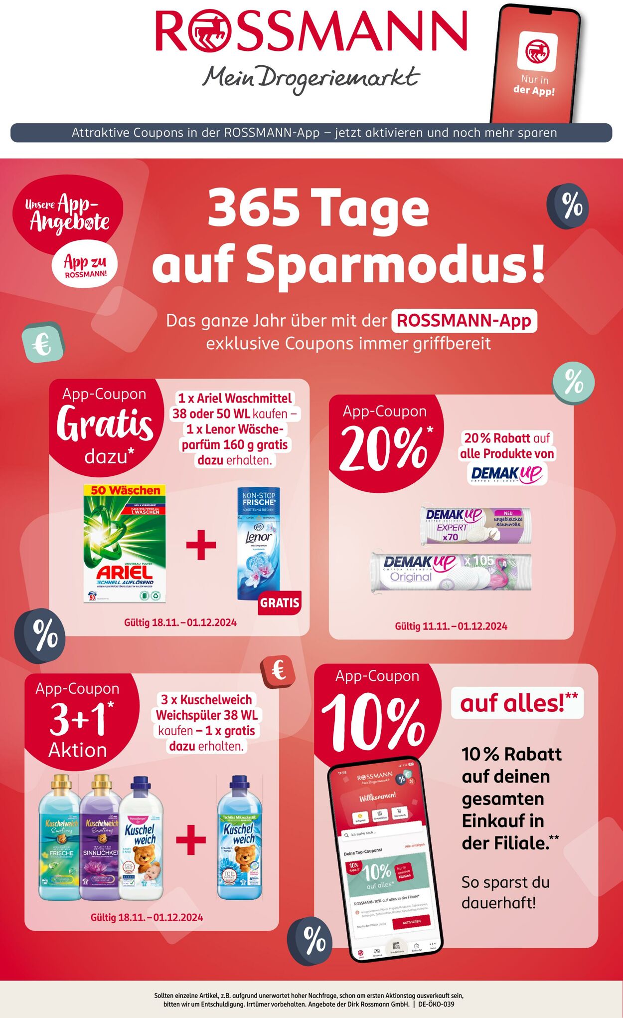 Prospekt Rossmann - Jetzt den ROSSMANN App Angebote Blätterkatalog entdecken | rossmann.de 18 Nov, 2024 - 1 Dez, 2024