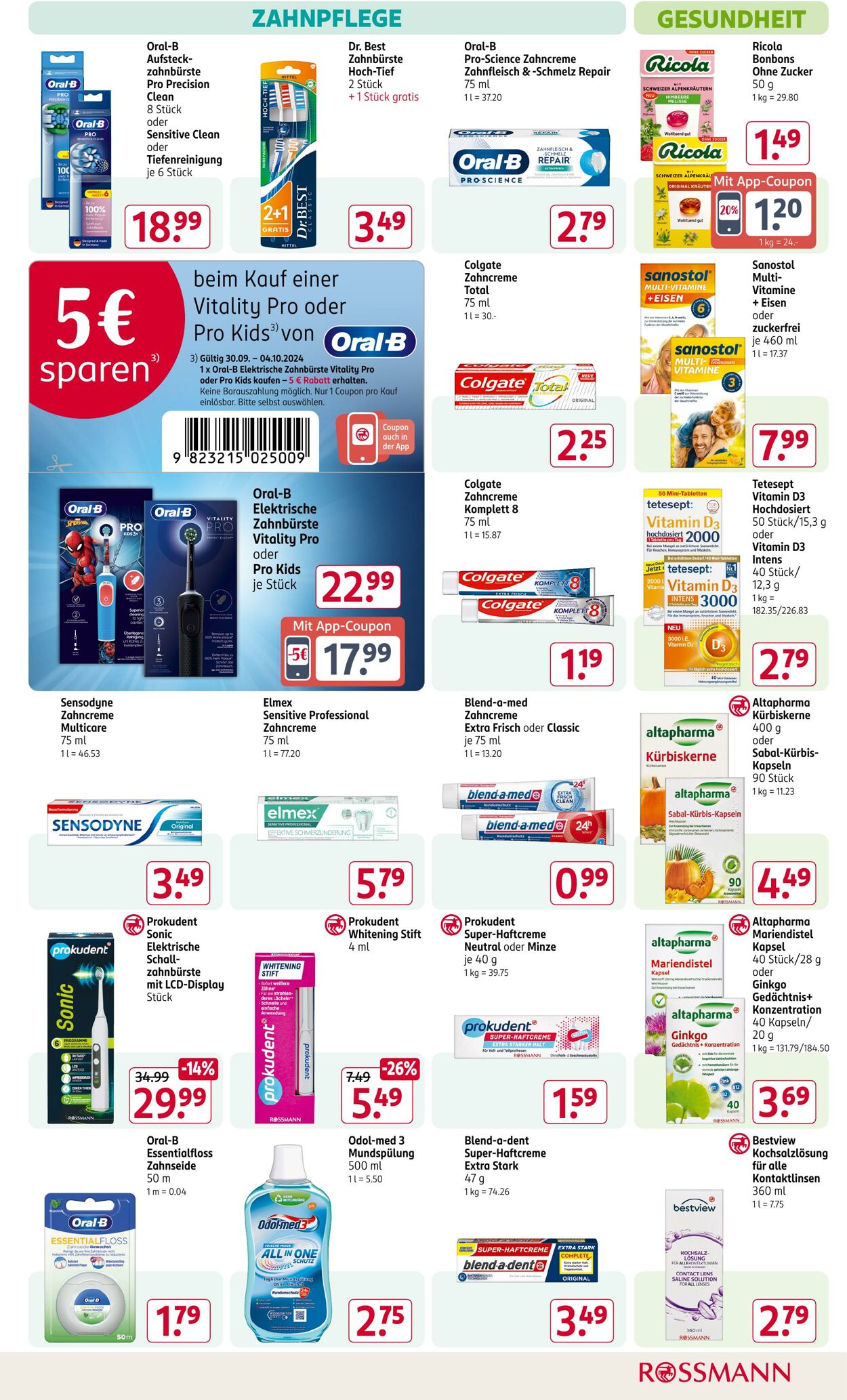 Prospekt Rossmann 30.09.2024 - 04.10.2024