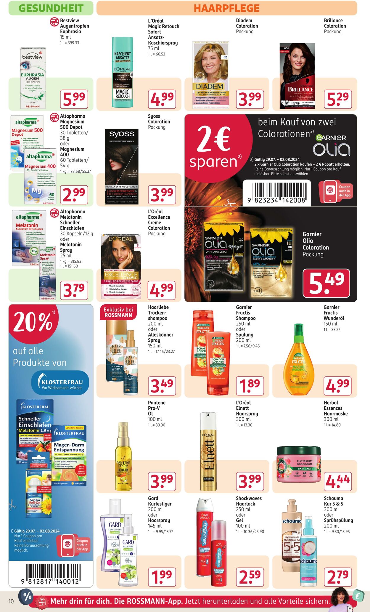 Prospekt Rossmann 29.07.2024 - 02.08.2024