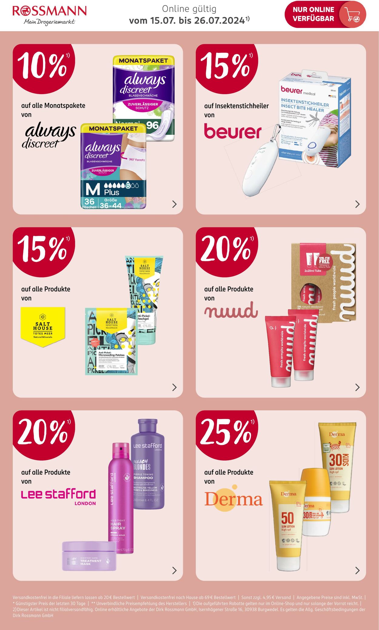 Prospekt Rossmann 15.07.2024 - 26.07.2024