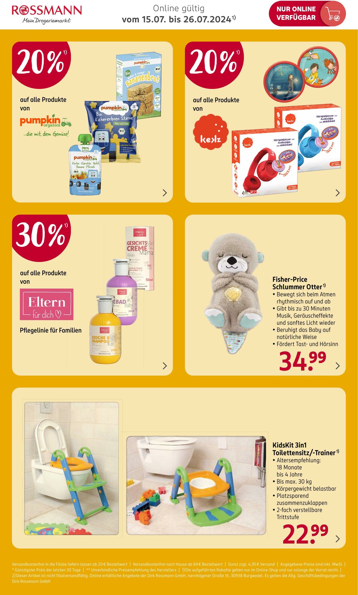 Prospekt Rossmann 15.07.2024 - 26.07.2024