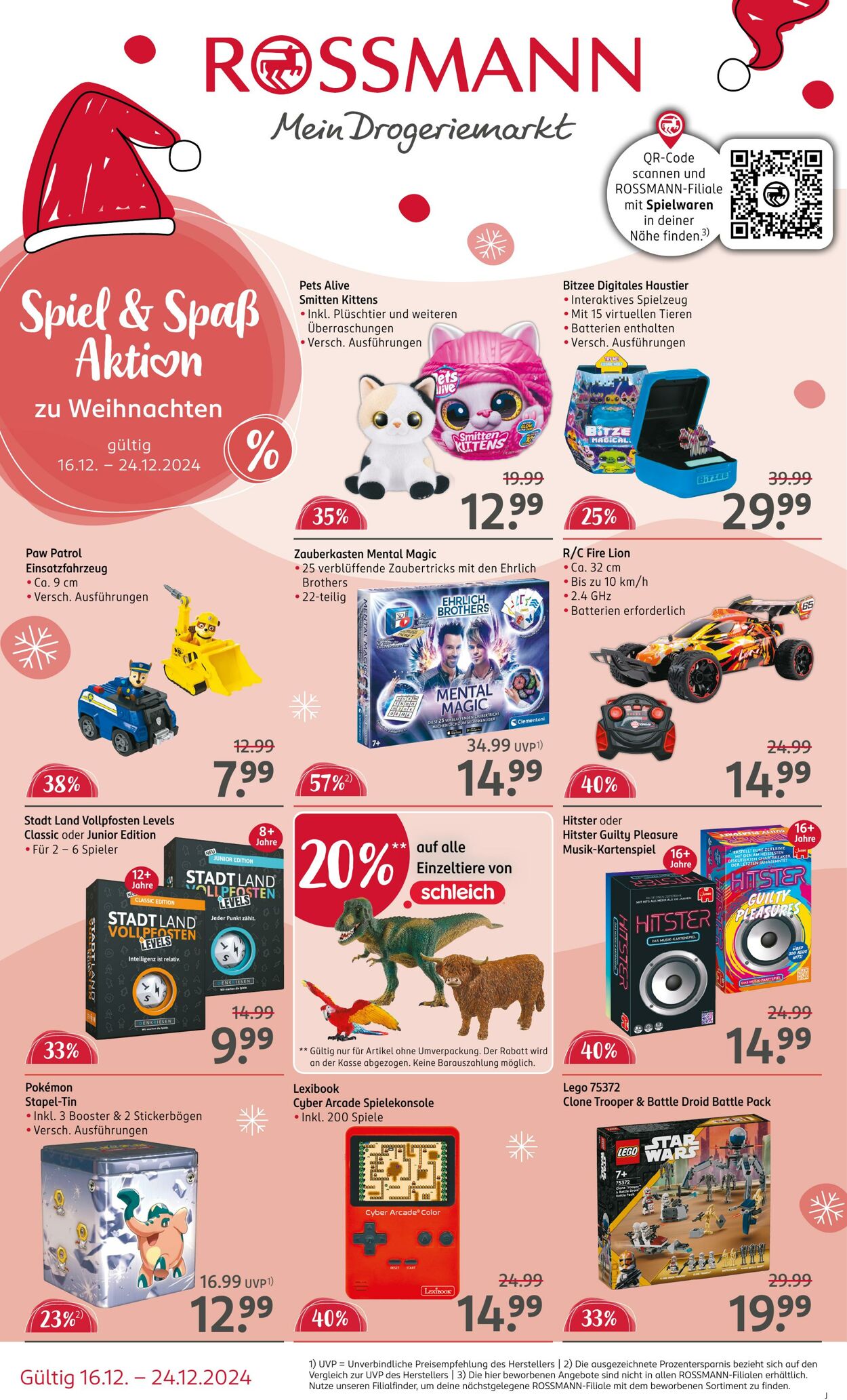 Prospekt Rossmann - Jetzt den ROSSMANN Spiel & Spaß Blätterkatalog entdecken | rossmann.de 16 Dez, 2024 - 24 Dez, 2024