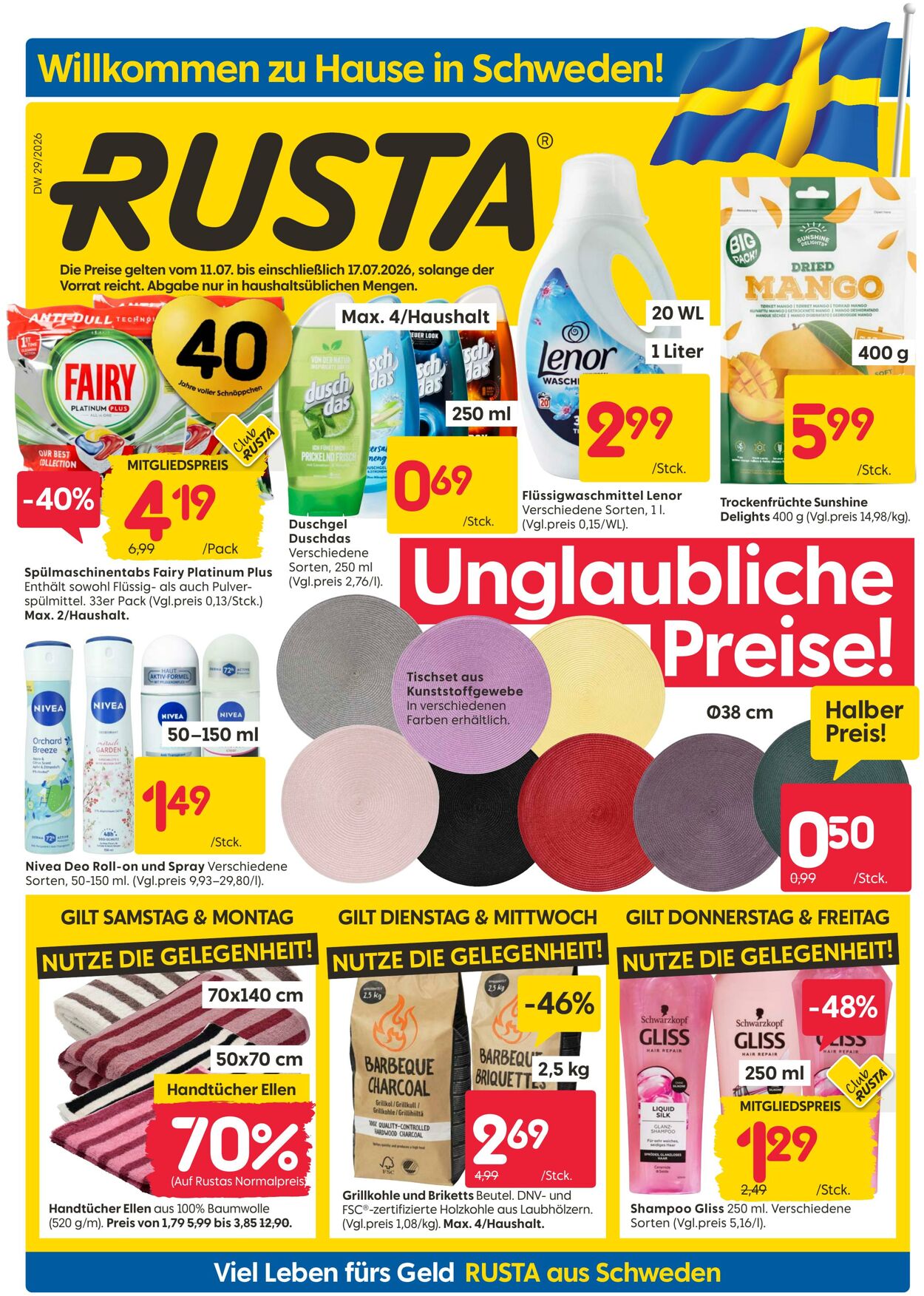 Prospekt Rusta 11.07.2026 - 19.07.2026