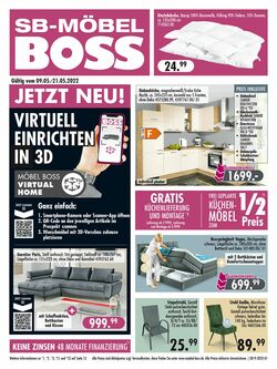 Katalog SB Möbel Boss 09.05.2022-21.05.2022