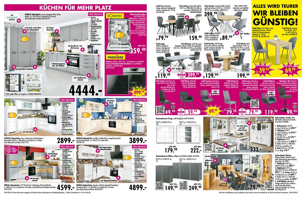 Prospekt SB Möbel Boss 28.10.2024 - 03.11.2024