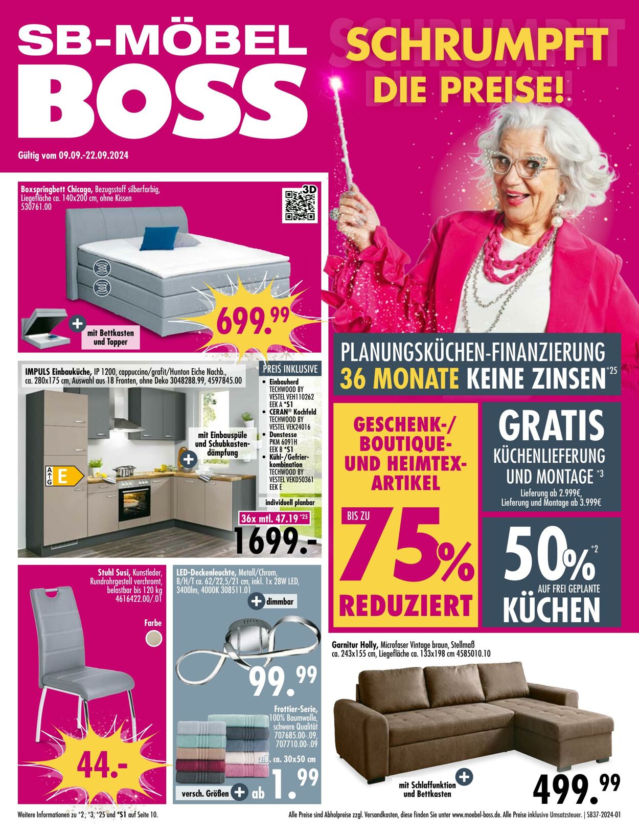 Prospekt SB Möbel Boss 09.09.2024 - 22.09.2024