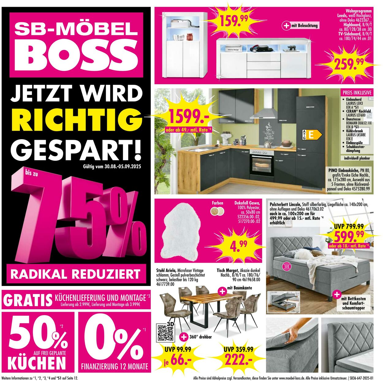 Prospekt SB Möbel Boss 01.09.2025 - 15.09.2025