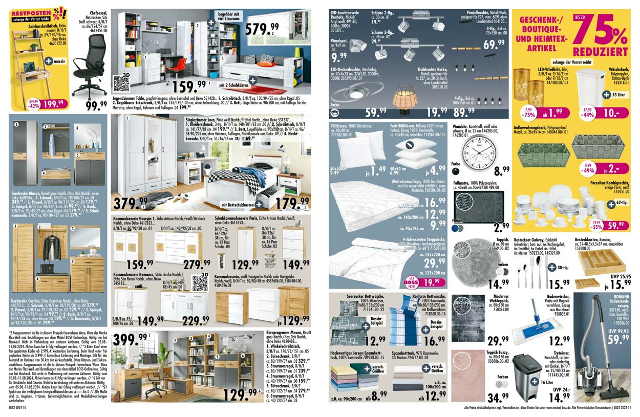 Prospekt SB Möbel Boss 05.08.2024 - 11.08.2024