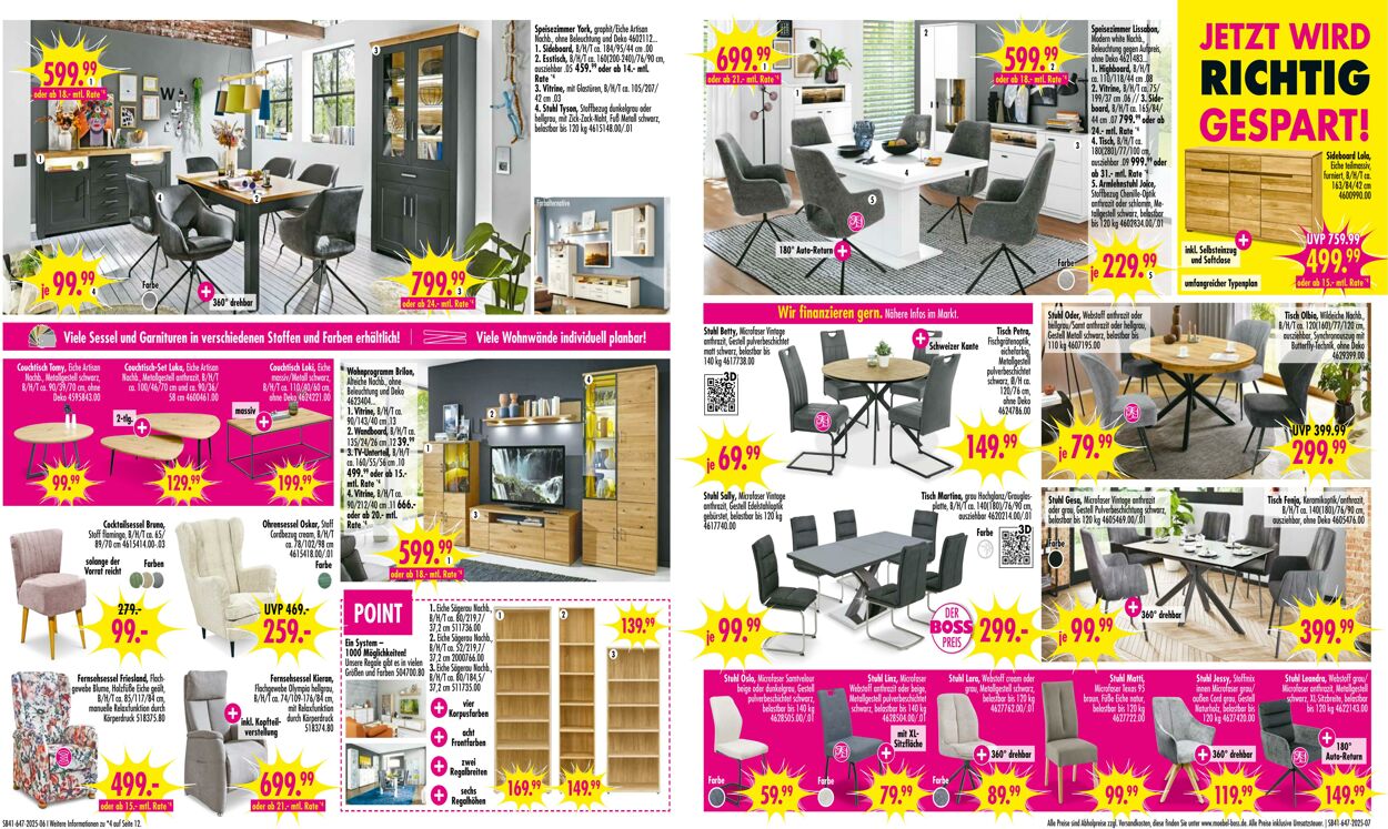 Prospekt SB Möbel Boss 06.10.2025 - 20.10.2025