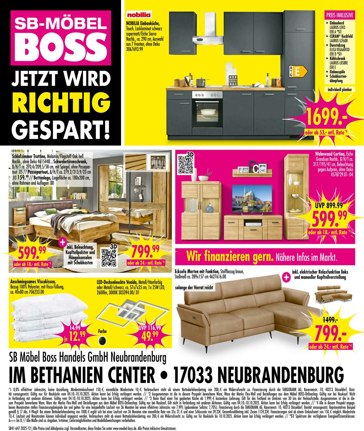 Prospekt SB Möbel Boss 06.10.2025 - 20.10.2025