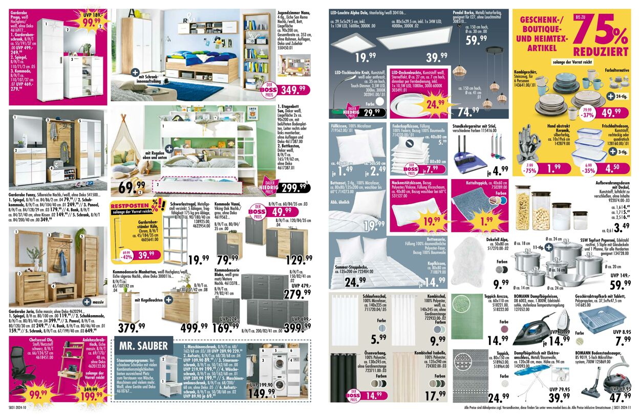 Prospekt SB Möbel Boss 29.07.2024 - 04.08.2024
