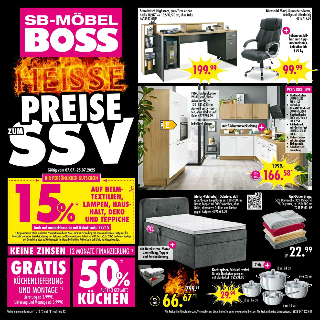 Prospekt SB Möbel Boss 07.07.2025 - 21.07.2025