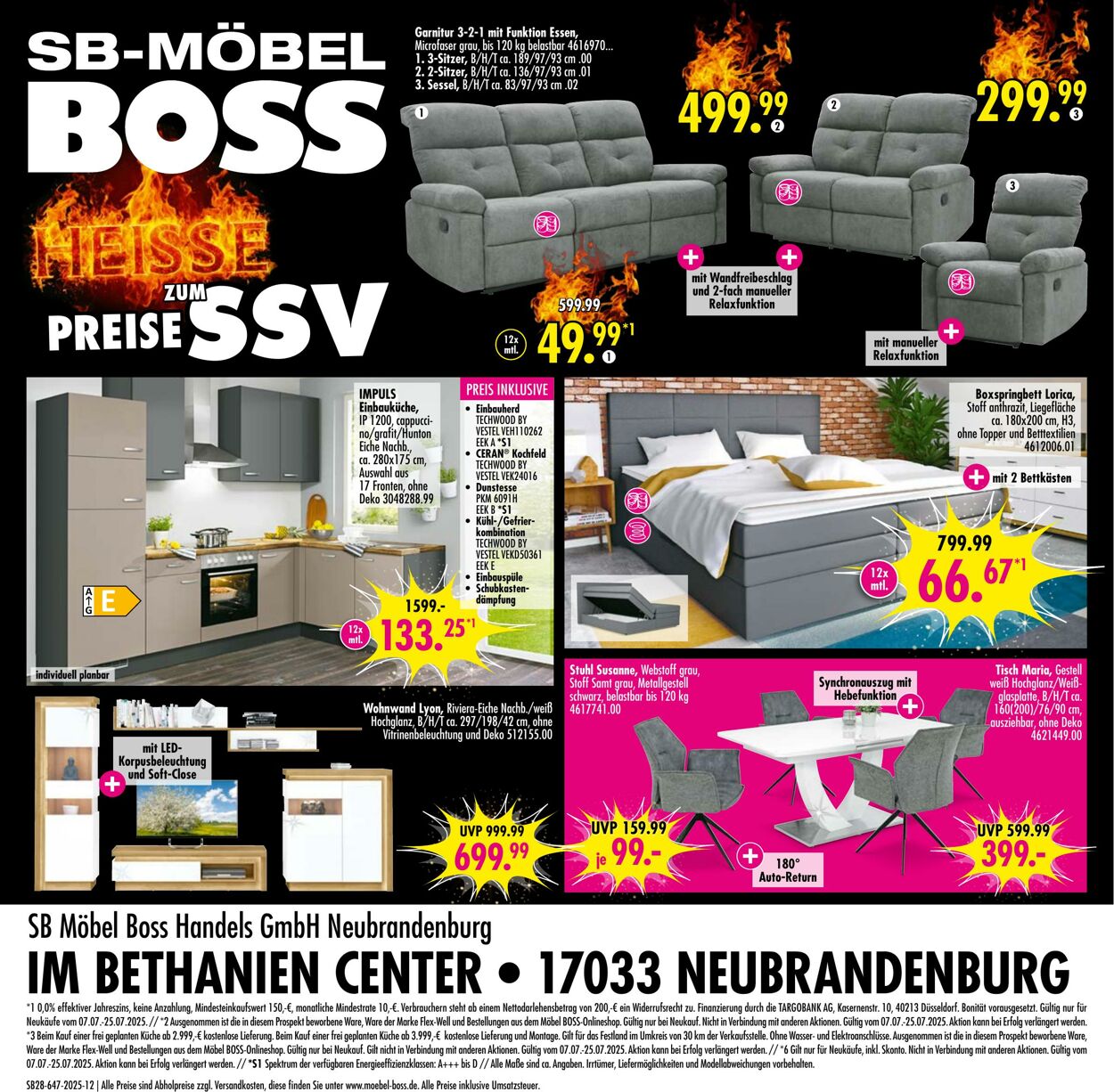Prospekt SB Möbel Boss 07.07.2025 - 21.07.2025