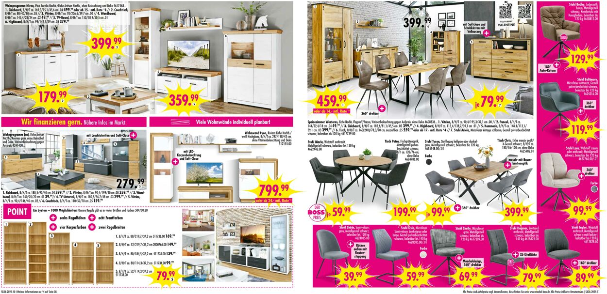 Prospekt SB Möbel Boss 01.09.2025 - 15.09.2025