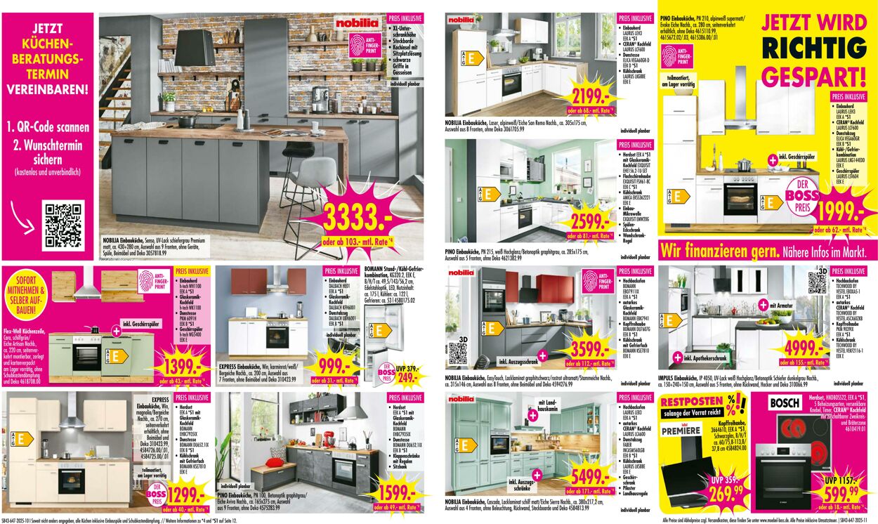 Prospekt SB Möbel Boss 20.10.2025 - 03.11.2025