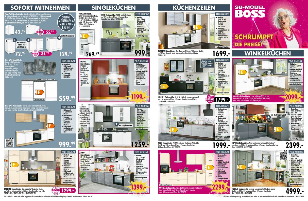 Prospekt SB Möbel Boss 12.08.2024 - 25.08.2024