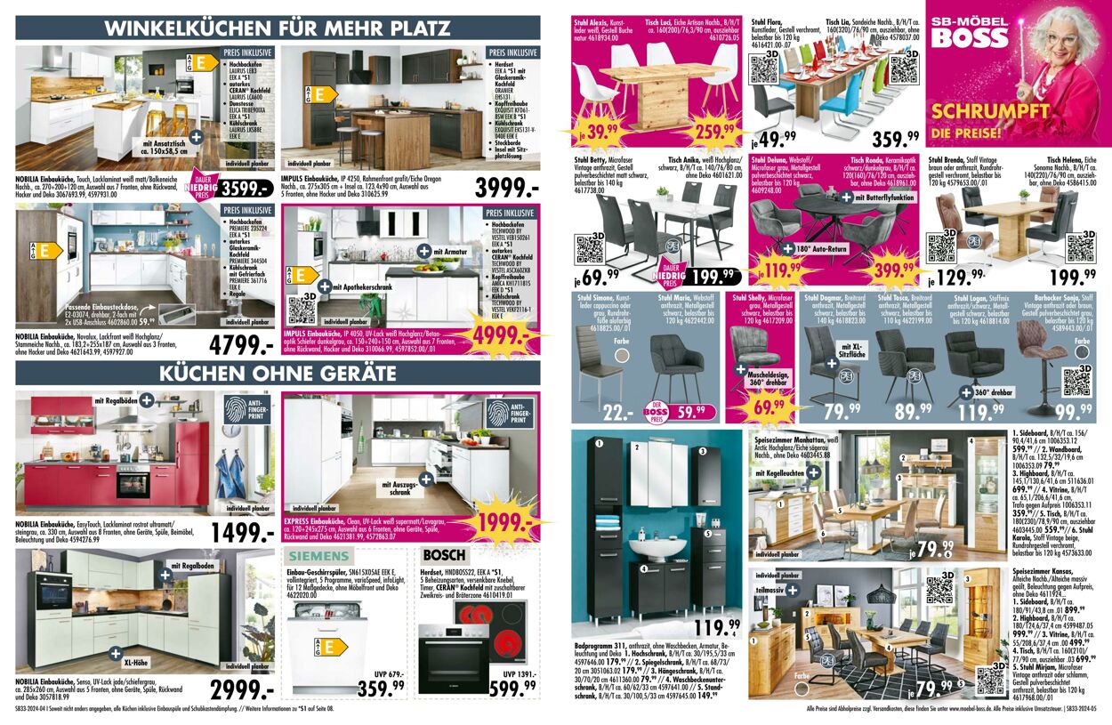 Prospekt SB Möbel Boss 12.08.2024 - 25.08.2024