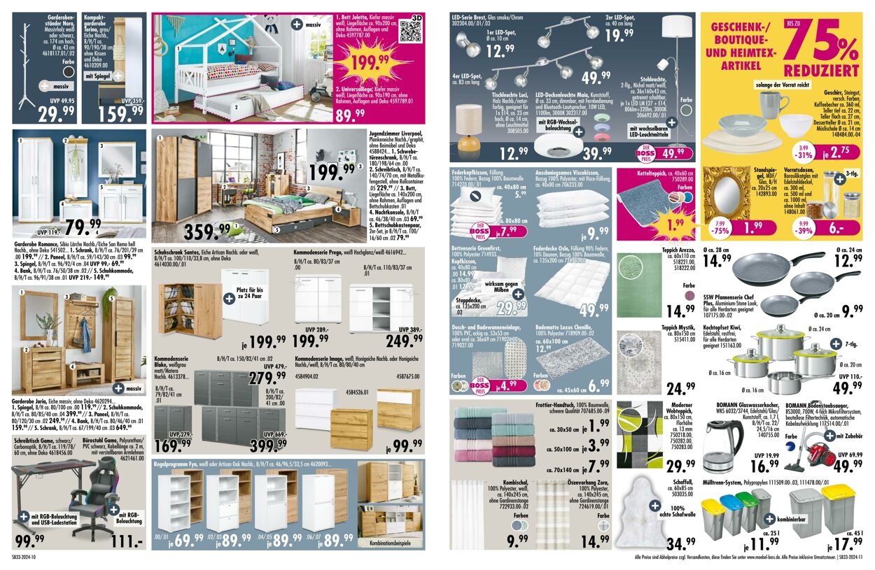 Prospekt SB Möbel Boss 12.08.2024 - 25.08.2024