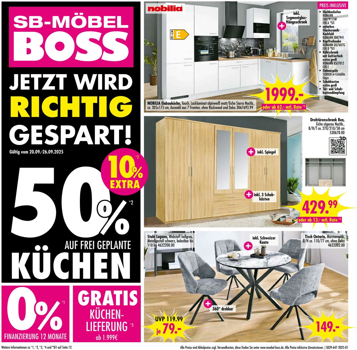 Prospekt SB Möbel Boss 22.09.2025 - 06.10.2025