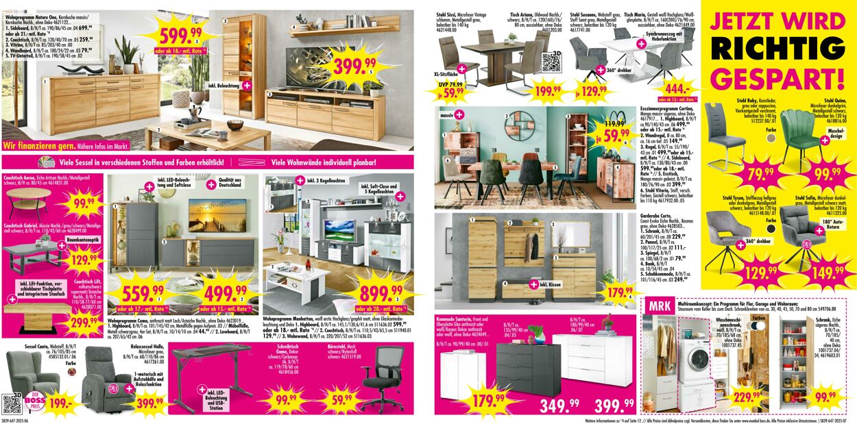 Prospekt SB Möbel Boss 22.09.2025 - 06.10.2025