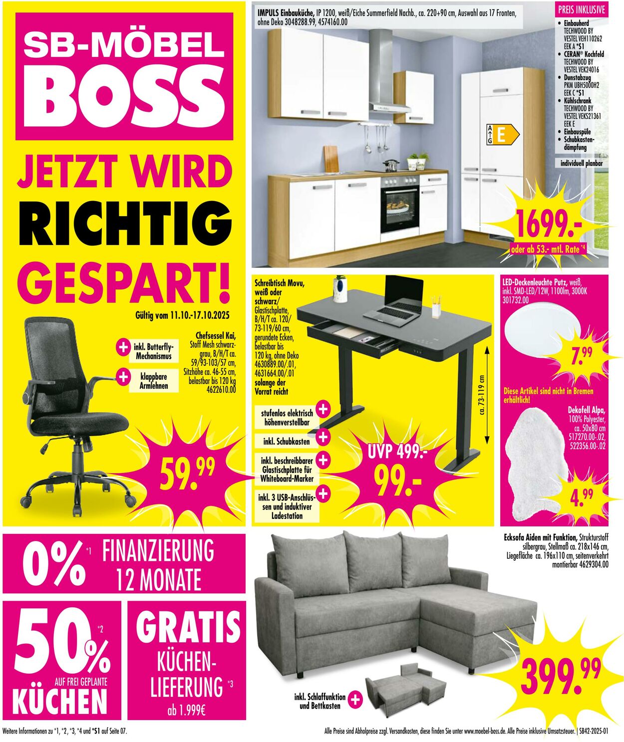 Prospekt SB Möbel Boss 13.10.2025 - 27.10.2025
