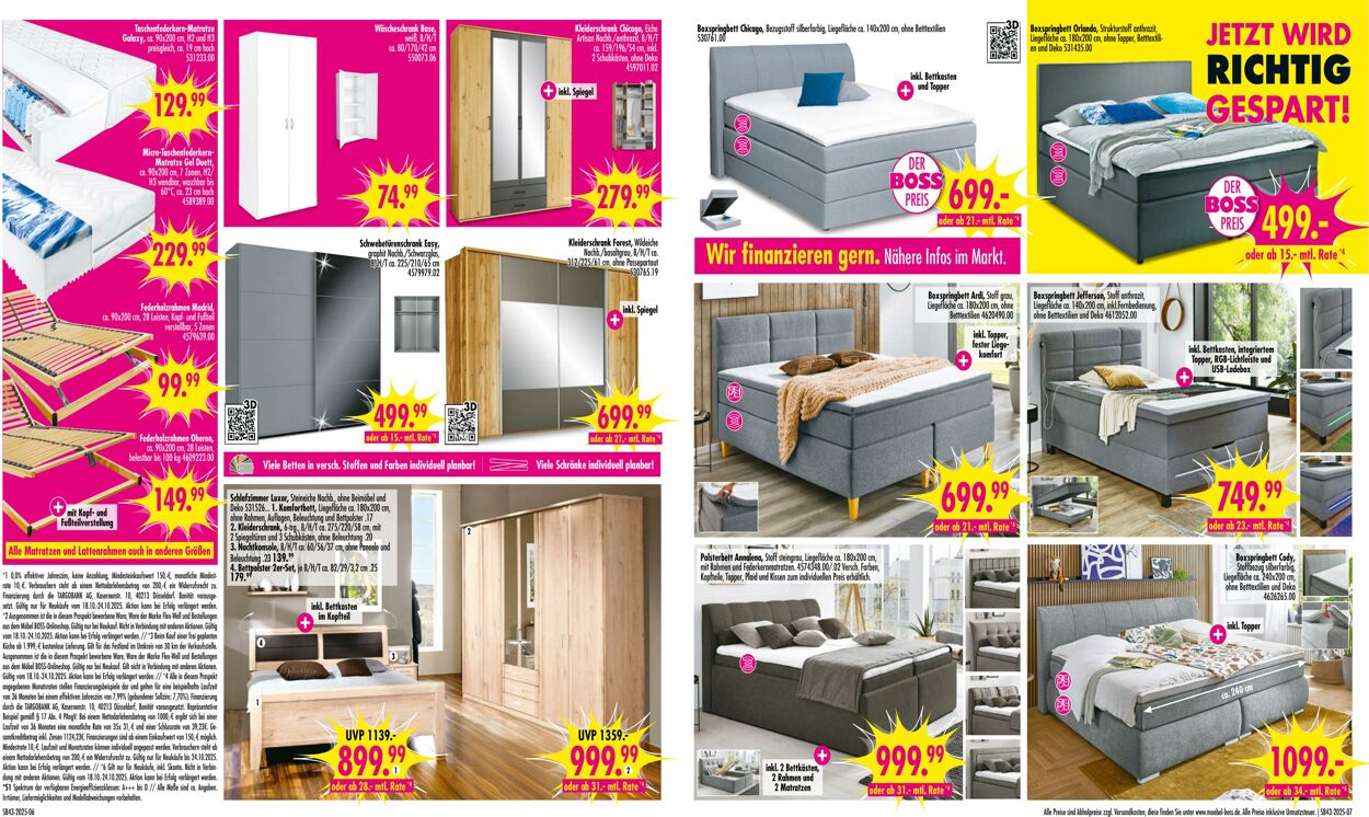 Prospekt SB Möbel Boss 20.10.2025 - 03.11.2025