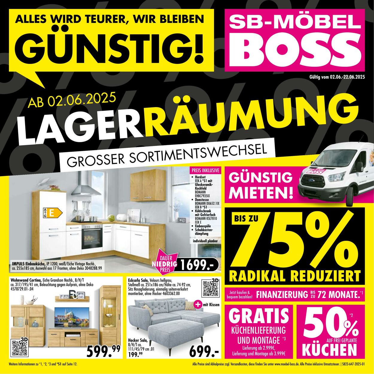 Prospekt SB Möbel Boss 02.06.2025 - 16.06.2025