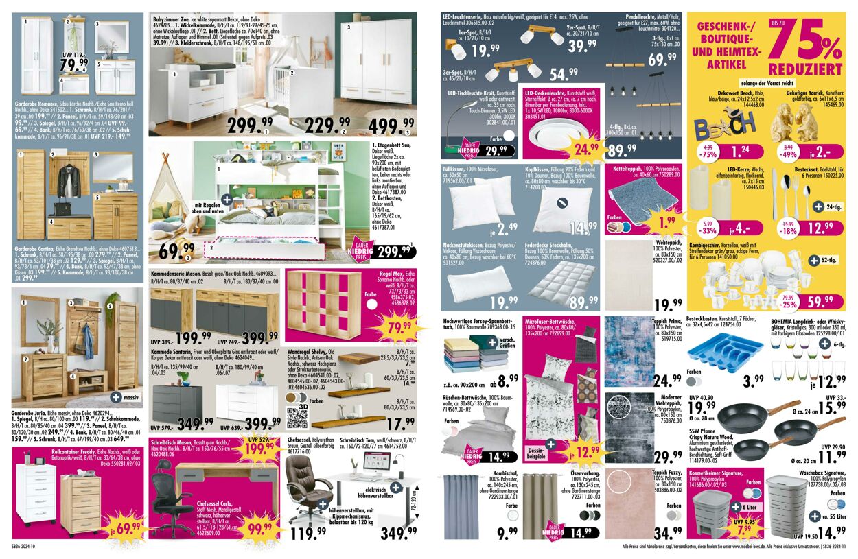 Prospekt SB Möbel Boss 02.09.2024 - 08.09.2024