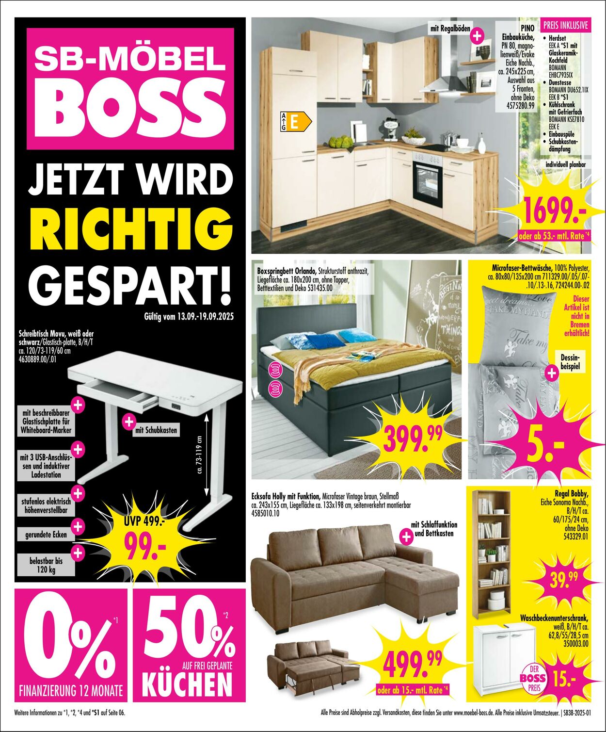 Prospekt SB Möbel Boss 15.09.2025 - 29.09.2025