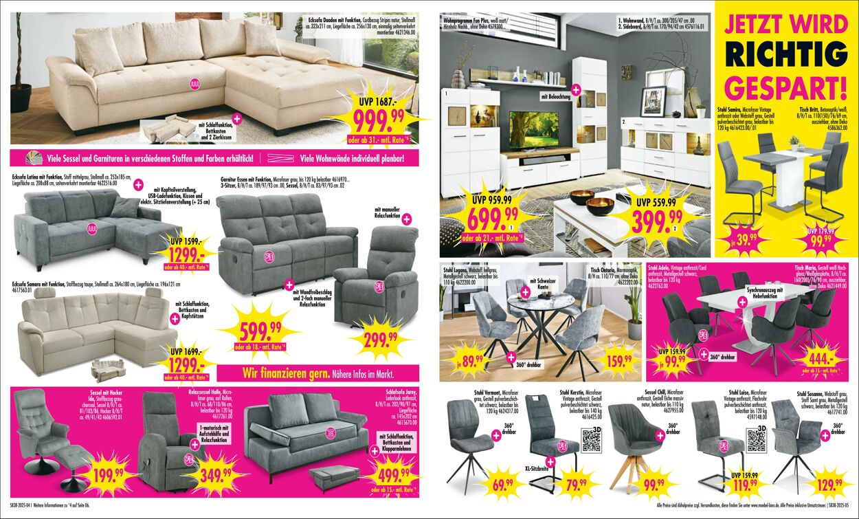 Prospekt SB Möbel Boss 15.09.2025 - 29.09.2025