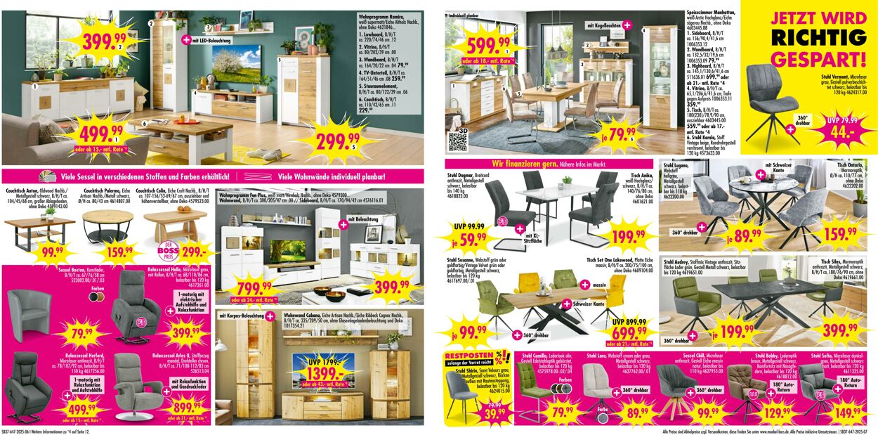 Prospekt SB Möbel Boss 09.09.2025 - 23.09.2025
