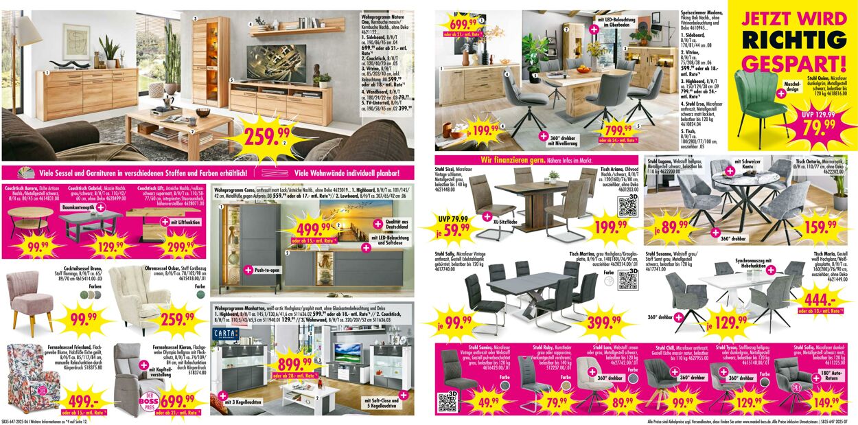 Prospekt SB Möbel Boss 25.08.2025 - 01.09.2025