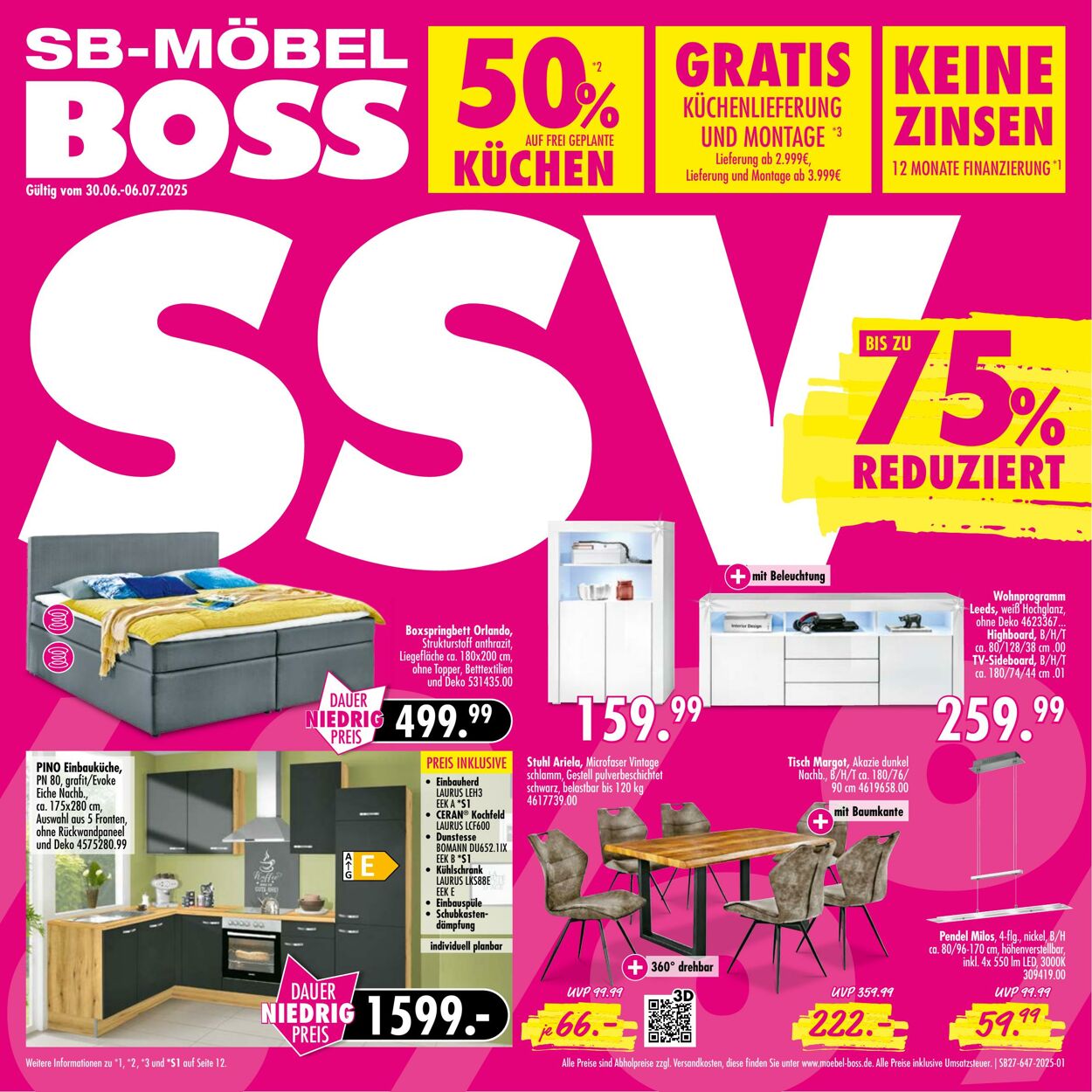 Prospekt SB Möbel Boss 30.06.2025 - 06.07.2025