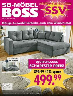Prospekt SB Möbel Boss 26.09.2022 - 01.10.2022
