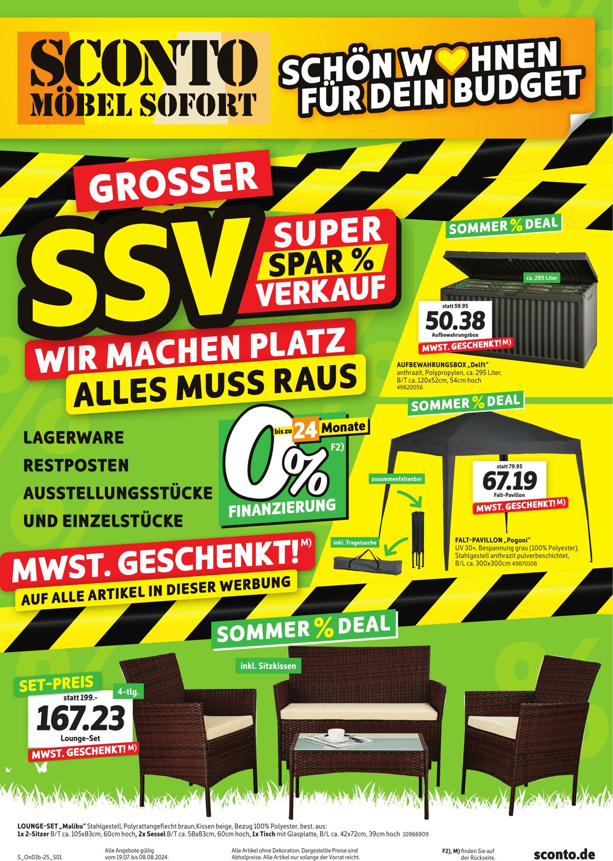 Prospekt Sconto 20.07.2025 - 03.08.2025