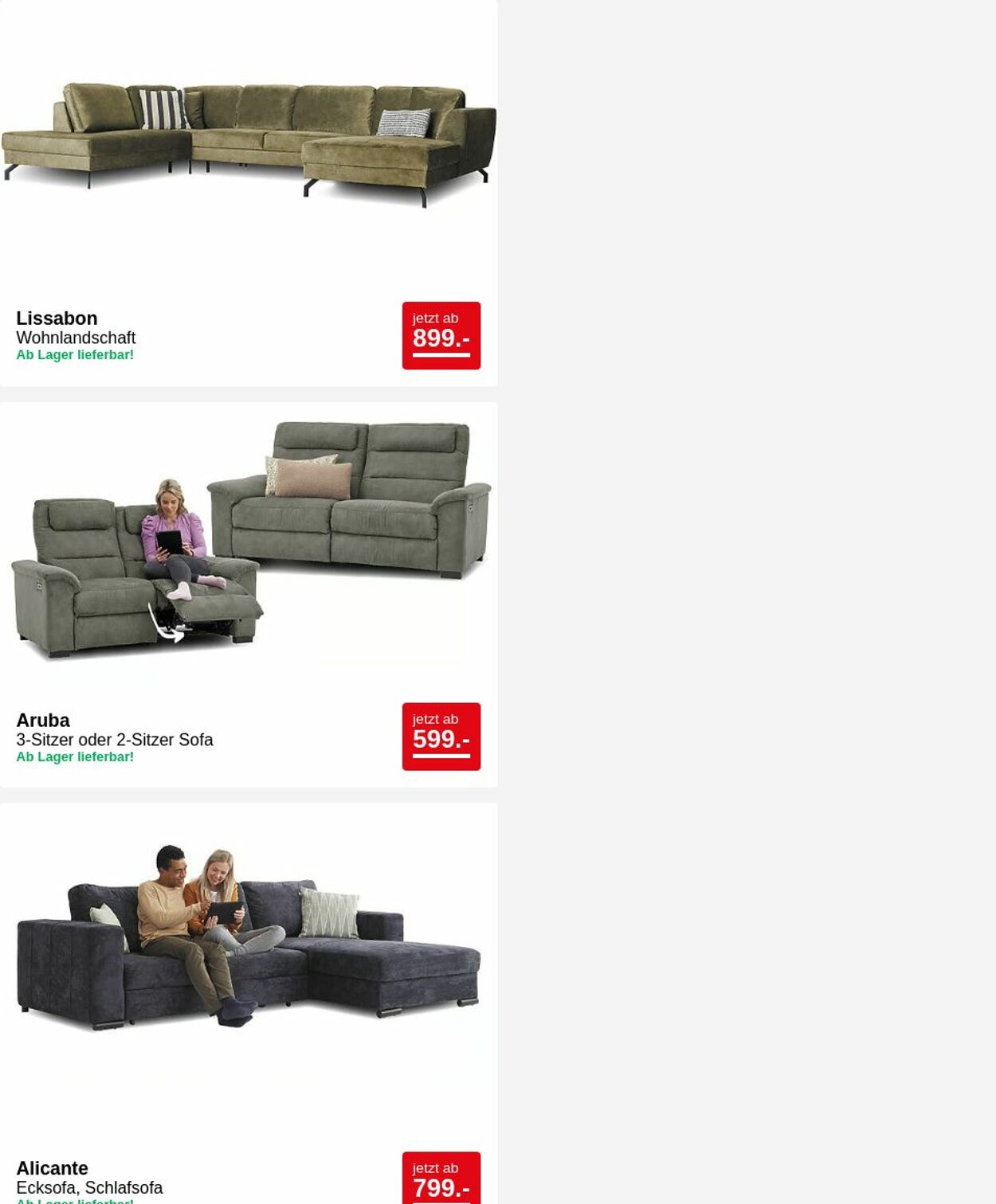 Prospekt Seats and Sofas 26.05.2025 - 04.06.2025