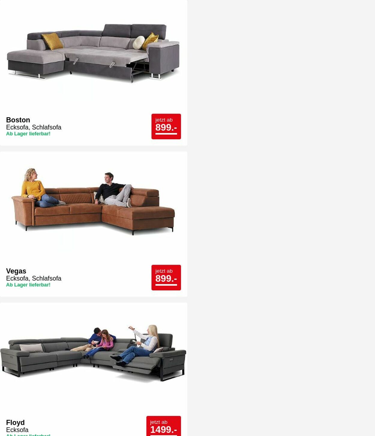 Prospekt Seats and Sofas 26.05.2025 - 04.06.2025