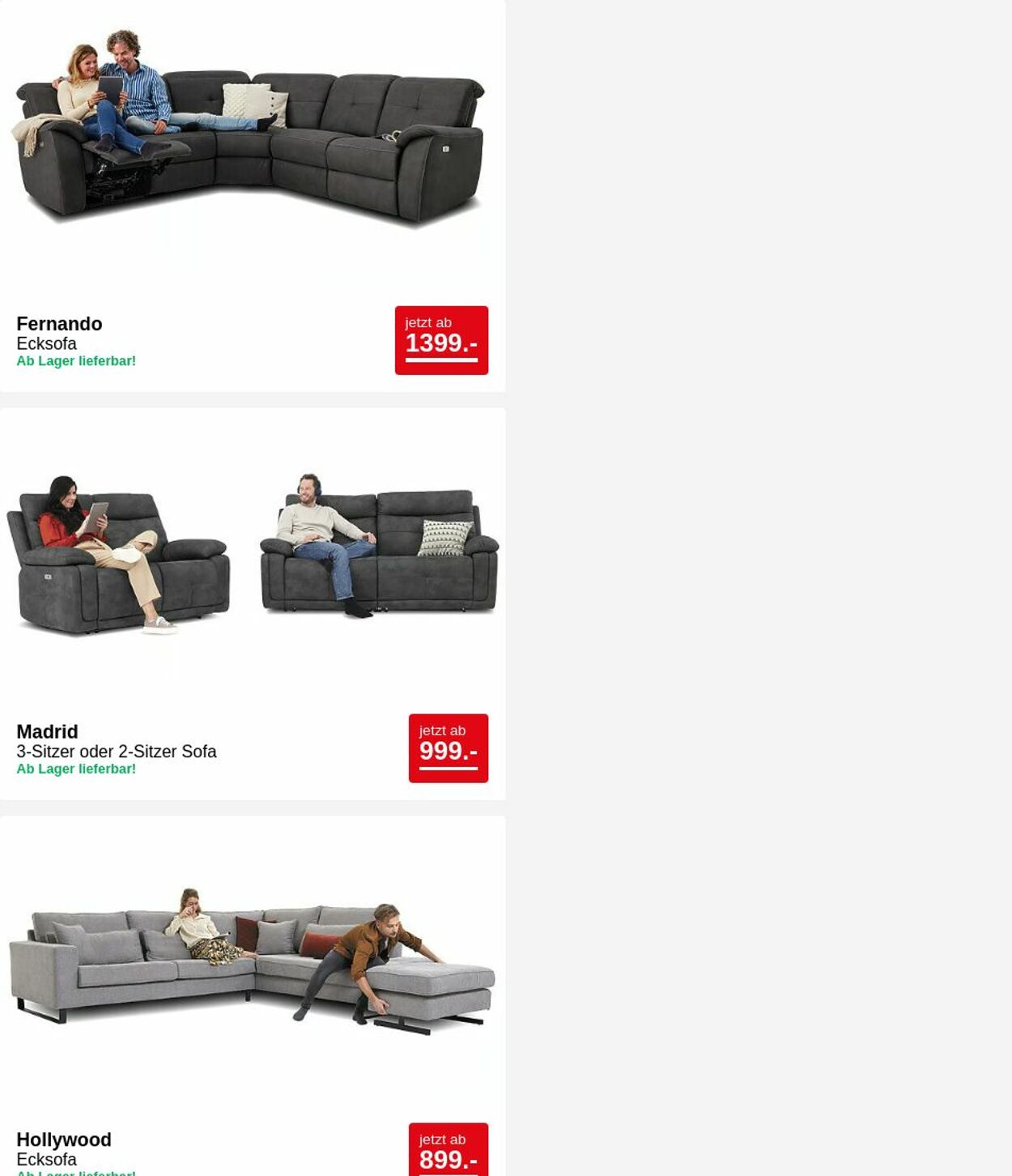 Prospekt Seats and Sofas 26.05.2025 - 04.06.2025
