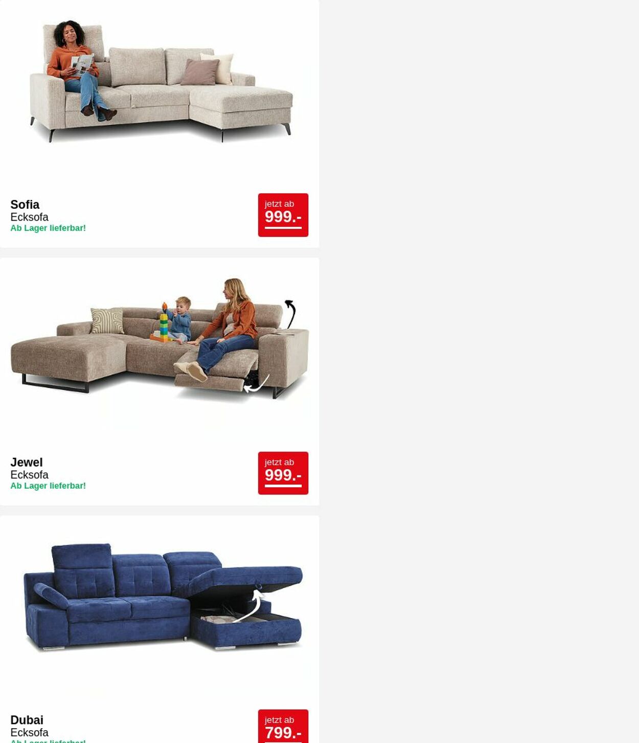 Prospekt Seats and Sofas 26.05.2025 - 04.06.2025