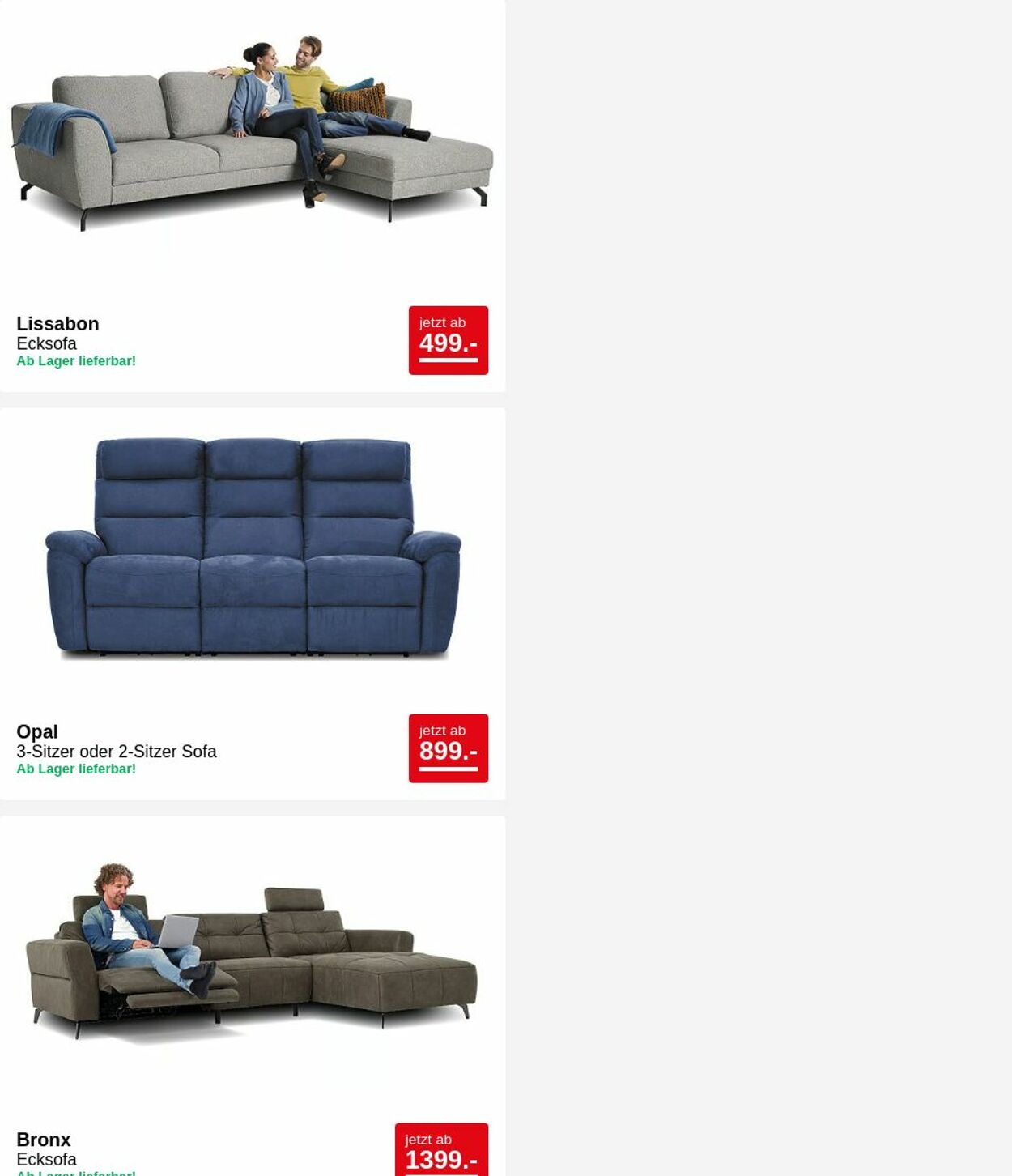 Prospekt Seats and Sofas 26.05.2025 - 04.06.2025