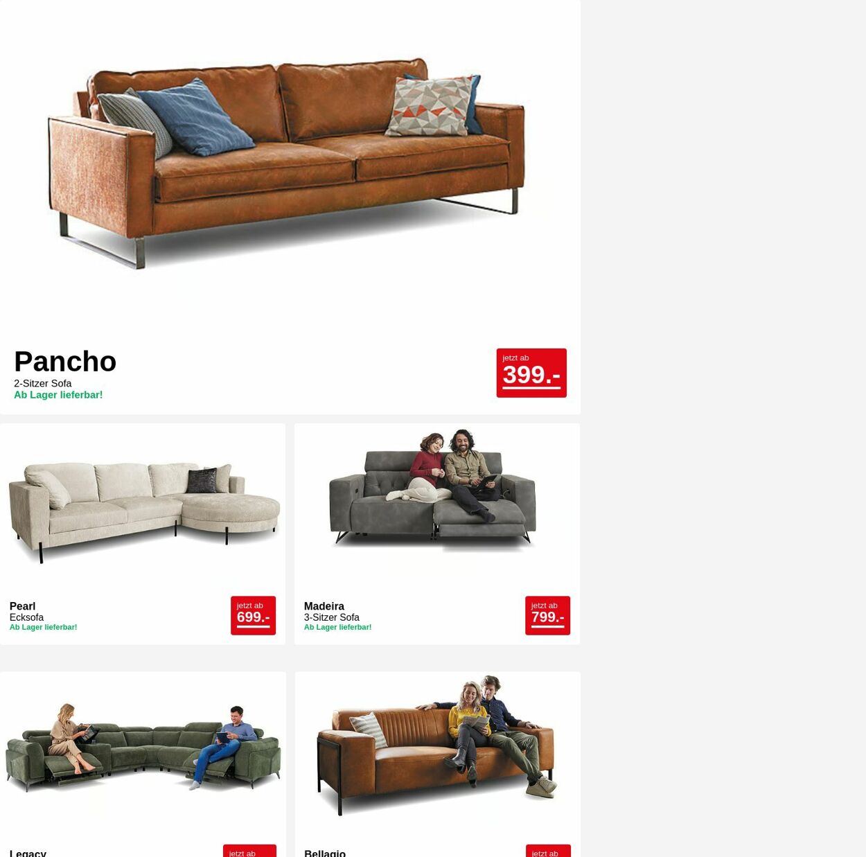 Prospekt Seats and Sofas 26.05.2025 - 04.06.2025