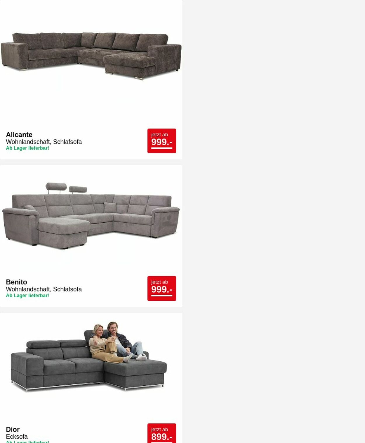 Prospekt Seats and Sofas 26.05.2025 - 04.06.2025
