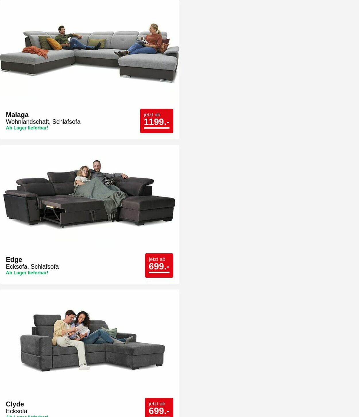 Prospekt Seats and Sofas 26.05.2025 - 04.06.2025