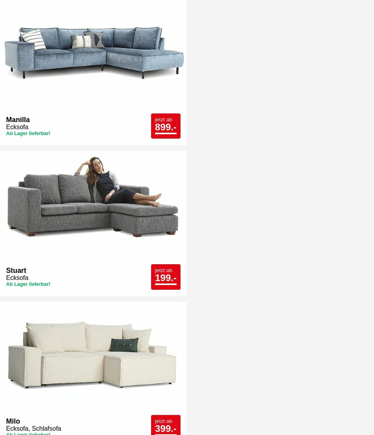 Prospekt Seats and Sofas 26.05.2025 - 04.06.2025