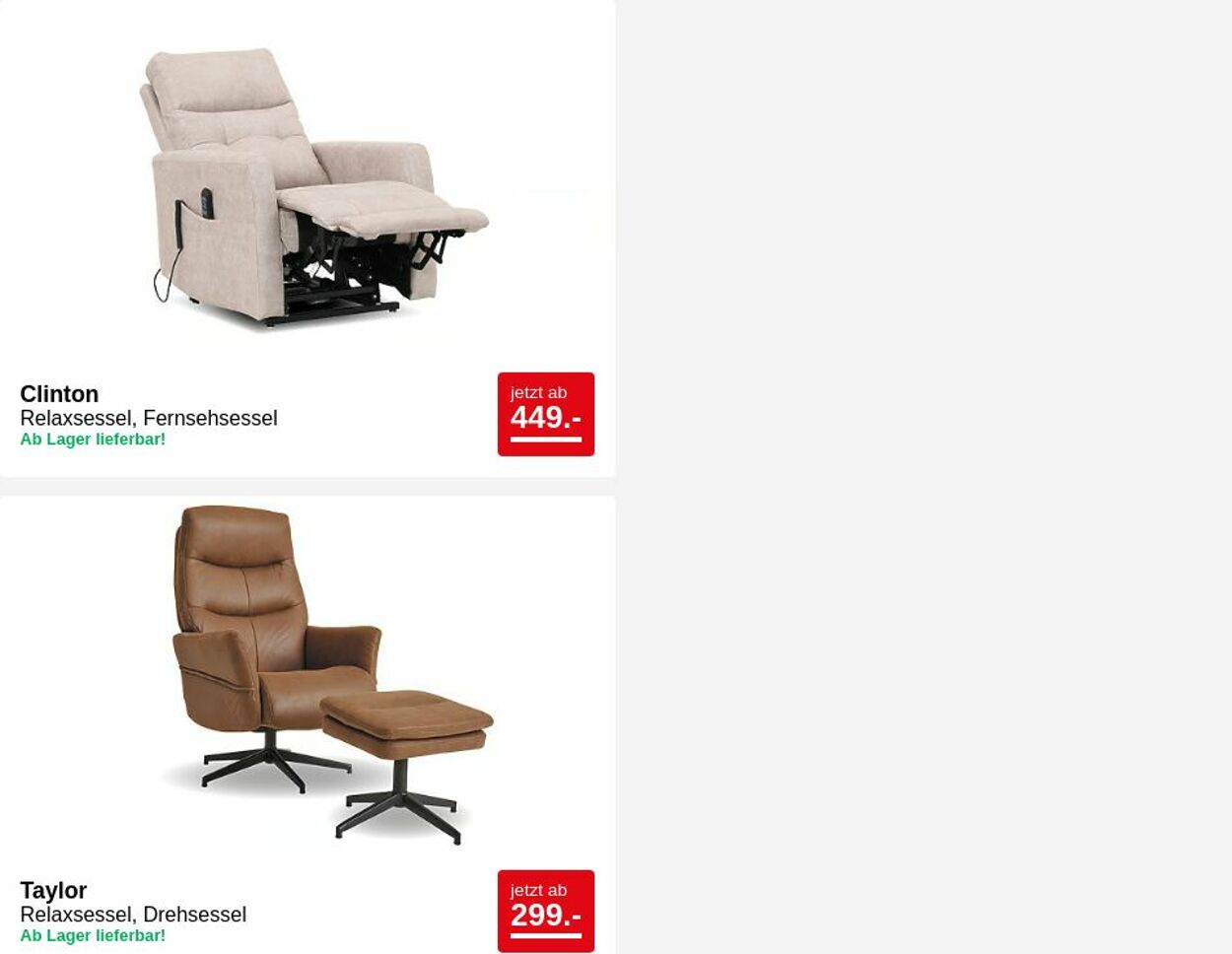 Prospekt Seats and Sofas 26.05.2025 - 04.06.2025