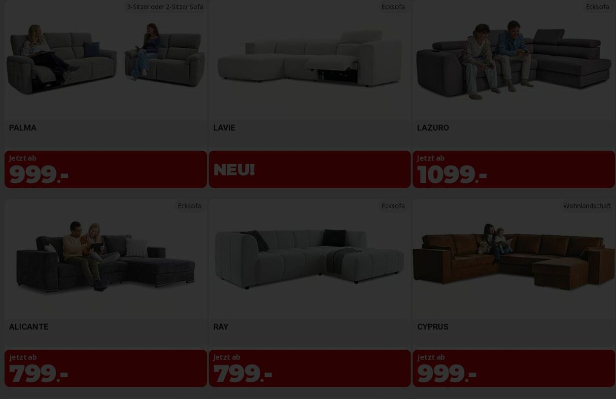 Prospekt Seats and Sofas 16.02.2026 - 25.02.2026