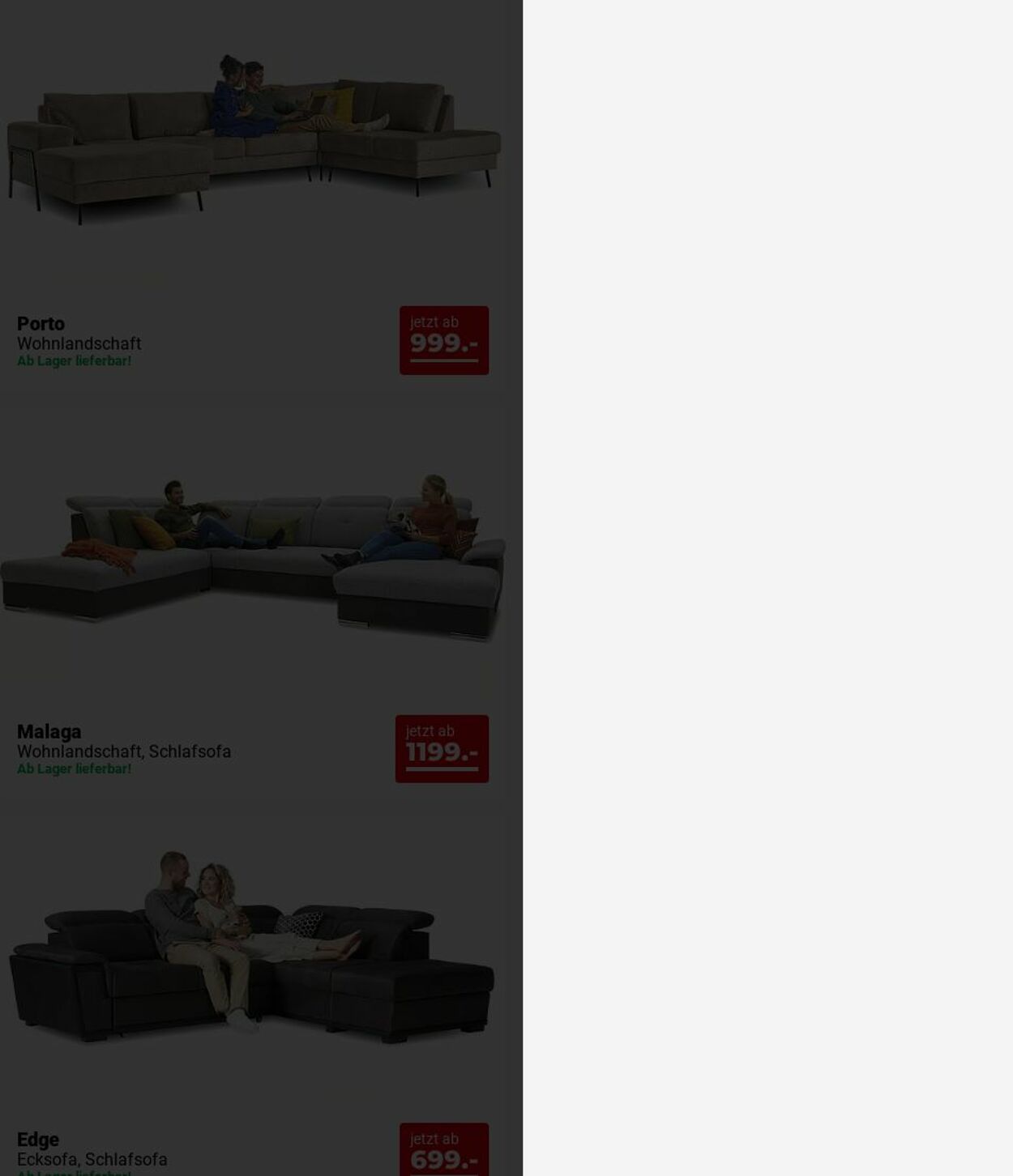 Prospekt Seats and Sofas 07.07.2025 - 16.07.2025