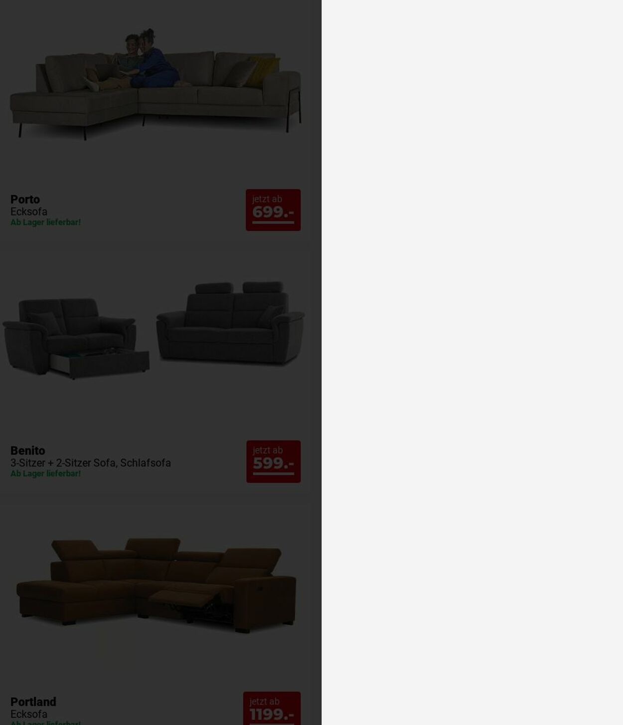 Prospekt Seats and Sofas 07.07.2025 - 16.07.2025